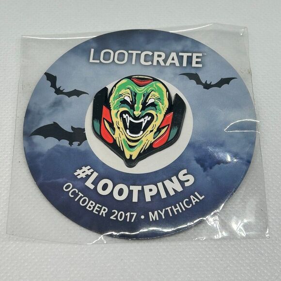 Loot Crate Collector Pin October 2017 Mythical - Picture 1 of 3